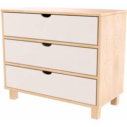 Commode bois 3 tiroirs Cube