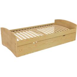 Lit gigogne 80x200 Happy pin massif 80x200