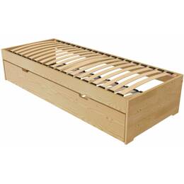 Lit gigogne 70x190 Malo pin massif 70x190