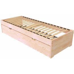 Lit gigogne 70x190 Malo pin massif 70x190