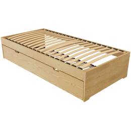 Lit gigogne 80x190 Malo pin massif 80x190