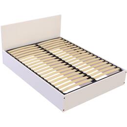 Lit coffre 2 places en bois avec tête de lit -  140x190 140x190