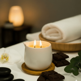 Bougie de massage au Cacao — Soin fondant corps 100ml