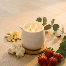 Bougie de massage à la Fraise — Soin fondant corps 100ml