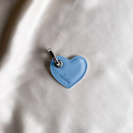 Porte-clés coeur bleu
