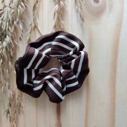 chouchou ATTACHANTE - marron rayé