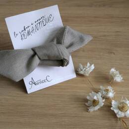 ruban court ROMANTIQUE - beige