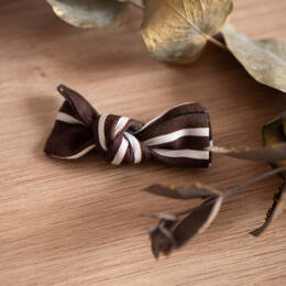barrette ADORABLE - marron rayé