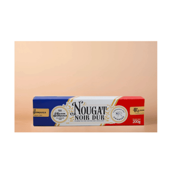 Nougat noir dur aux amandes francaises