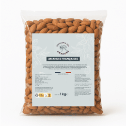 Sachet de 1 kg d'amandes francaises nature