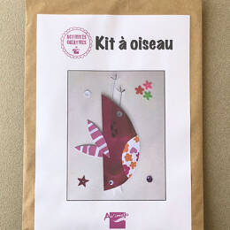 Kit créatif - Fabrique une carte avec un OISEAU en papiers pré-découpés