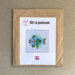 Kit créatif - Fabrique une carte avec un POISSON pré-découpé en papier