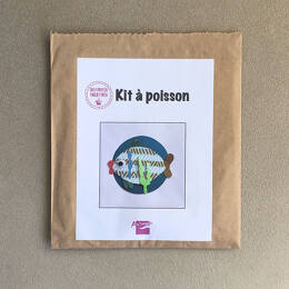 Kit créatif - Fabrique une carte avec un POISSON pré-découpé en papier