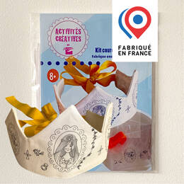 KIT COUTURE  Couronne en tissu À COUDRE et à colorier