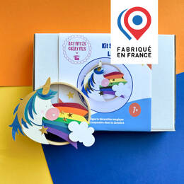 KIT CRÉATIF - fabrique une déco LICORNE avec un cercle en bois - à coller