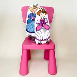 KIT CRÉATIF - Mon coussin Princesse à personnaliser - Missy, la princesse aux petits pieds