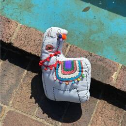 KIT CRÉATIF - Mon coussin Lama à personnaliser - Raoul le lama grognon