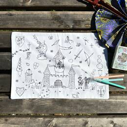 Set de table en tissu à colorier