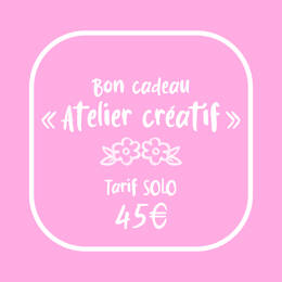 Bon cadeau "Atelier créatif"