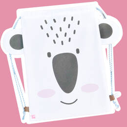 Sac à dos animaux en tissu - koala (avec liens coulissants)