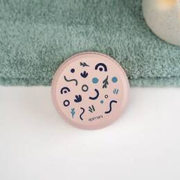 Boîte à savon 3 en 1 - 100% recyclée - Ronde - Rose