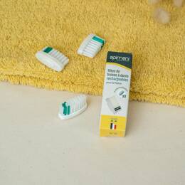 3 Têtes de brosses à dents rechargeables - La Maline - SOUPLE