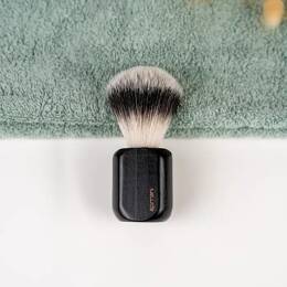 Blaireau de rasage - Bois de hêtre français - Noir