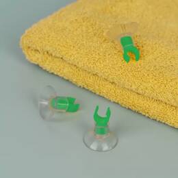 Porte brosse à dents ventouse - Clips - Vert