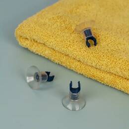 Porte brosse à dents ventouse - Clips - Bleu