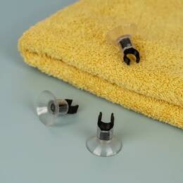 Porte brosse à dents ventouse - Clips - Noir