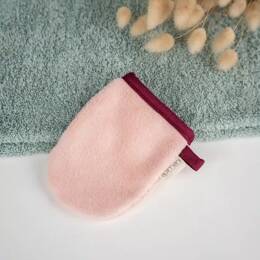 Gant démaquillant à l'eau - Rose