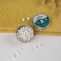 Dentifrice à croquer certifié bio - 60 pastilles à la Menthe