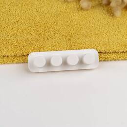 Porte-brosses à dents mural - Familiale - Pour 3 - Blanc