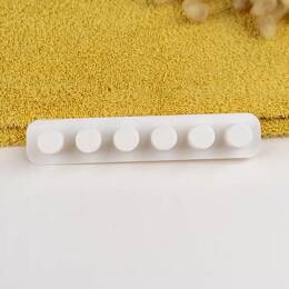 Porte-brosses à dents mural - Familiale - Pour 5 - Blanc