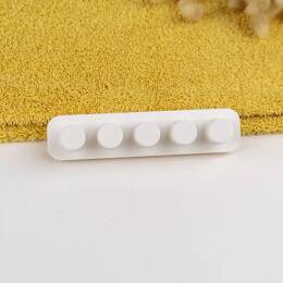 Porte-brosses à dents mural - Familiale - Pour 4 - Blanc