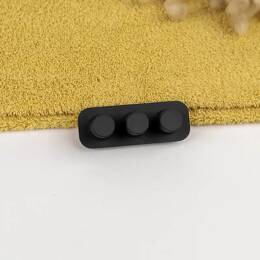 Porte-brosses à dents mural - Familiale - Pour 2 - Noir