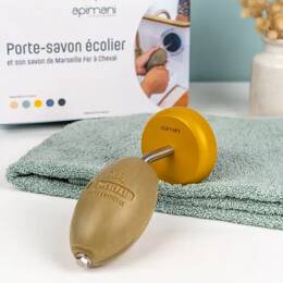 Coffret porte-savon rotatif - Jaune