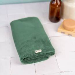 Serviette à cheveux en viscose de bambou - Vert