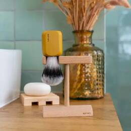 Coffret barbe - accessoires de rasage - Jaune