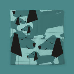 Mouchoir en tissu enfant - Henry (bleu)