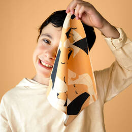 Mouchoir en tissu enfant - Henry (orange)