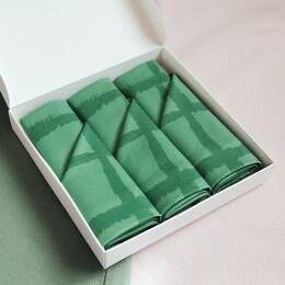 Coffret trio - Mouchoirs en tissu Hugo