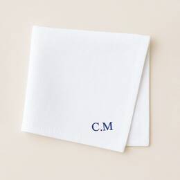 Mouchoir en tissu brodé - Personnalisable