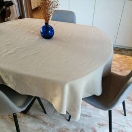 Nappe lin naturel ZEF en lin lavé