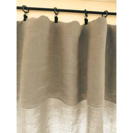 Rideau lin lavé ajustable ZEF lin naturel