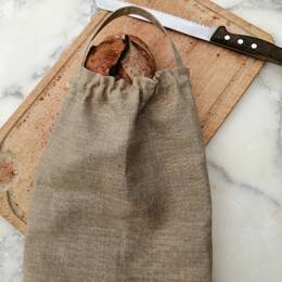 Sac à pain MOUSTOIR'AC en lin brut Petit 40 x 25 cm