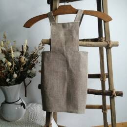 Tablier japonais en lin Mer d'Iroise