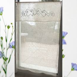 Rideau TEMPETE voile de lin sur mesure