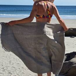 Fouta de plage en lin Kersidan