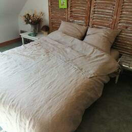 Drap plat AZIMUT en lin lavé Lin naturel 240 x 300 cm